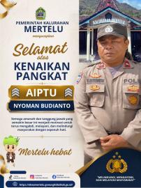 Babhinkamtibmas Kalurahan Mertelu Naik Pangkat